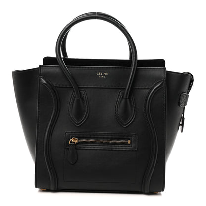 Celine Smooth Calfskin Micro Luggage Black 1 of 9