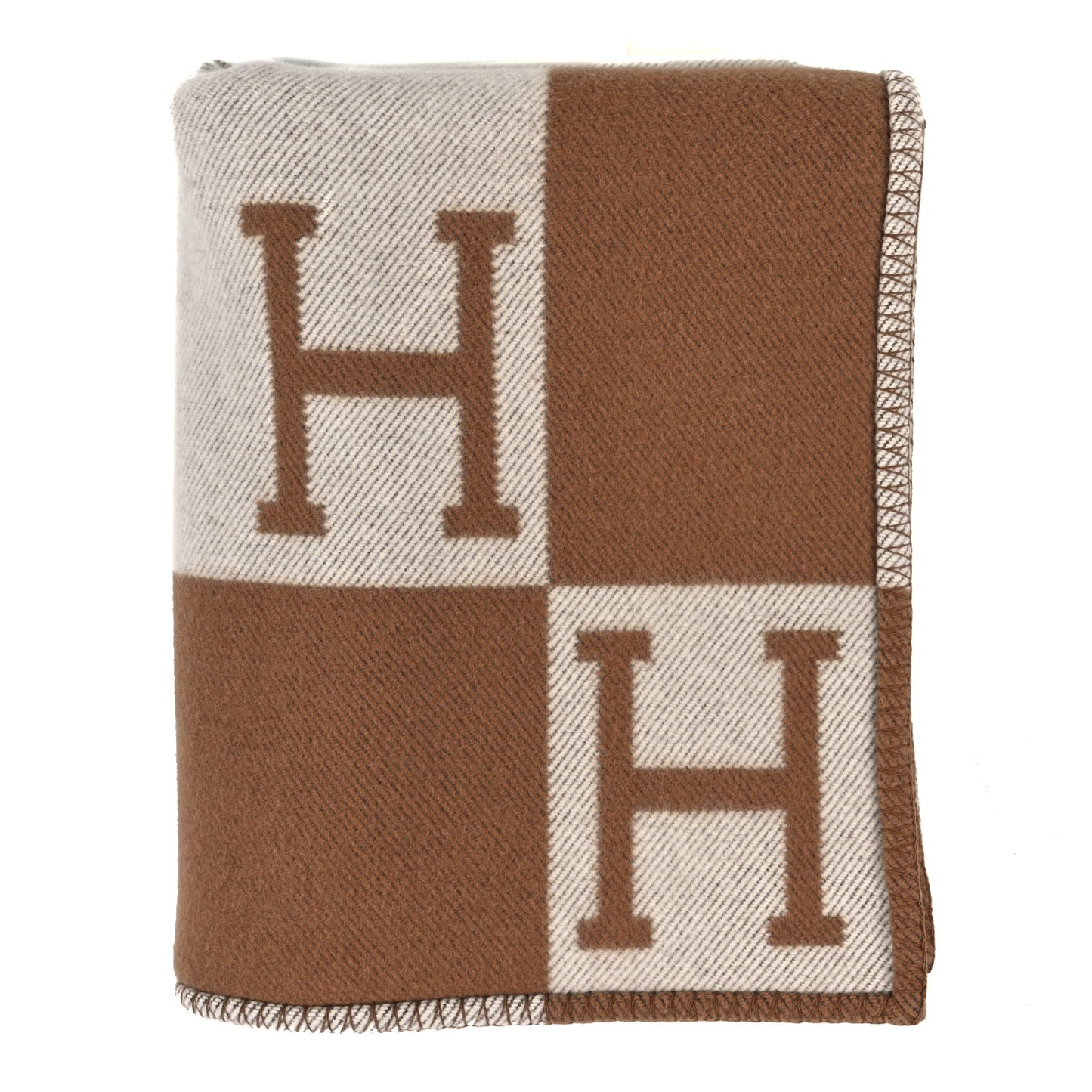 Wool Cashmere New Classic Avalon Blanket Ecru Camel