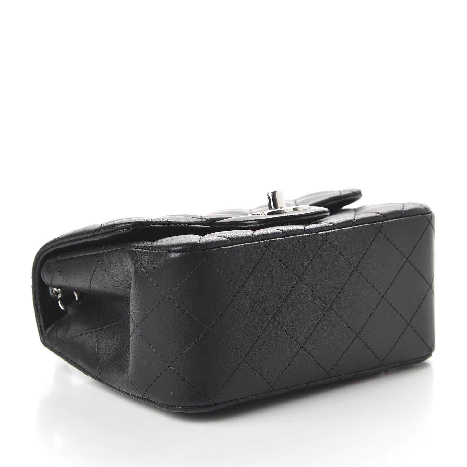 Chanel Lambskin Quilted Mini Square Flap Black 4 of 11
