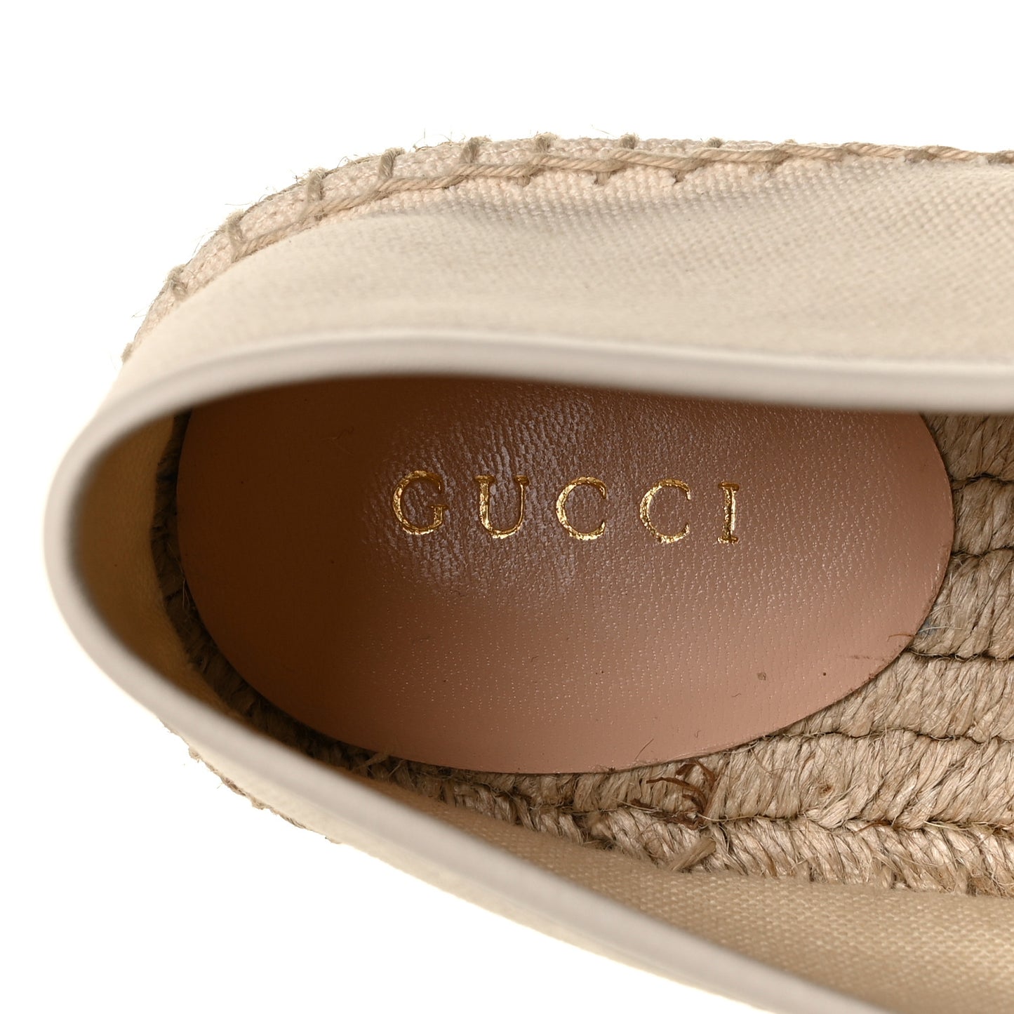 Canvas Logo Espadrilles 40.5 Greggio White