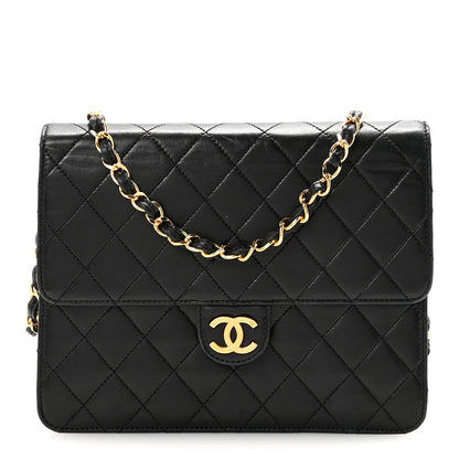 Chanel Lambskin Quilted Small Single Flap Bag Black 1 of 11