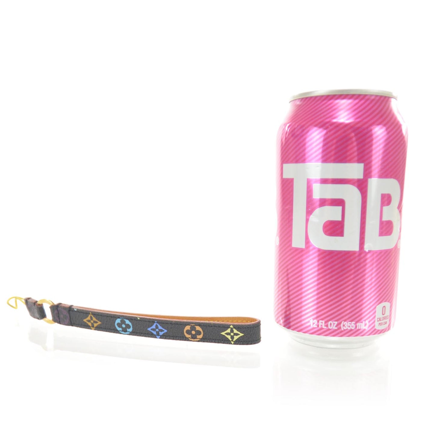 Monogram Multicolor Phone Strap Black
