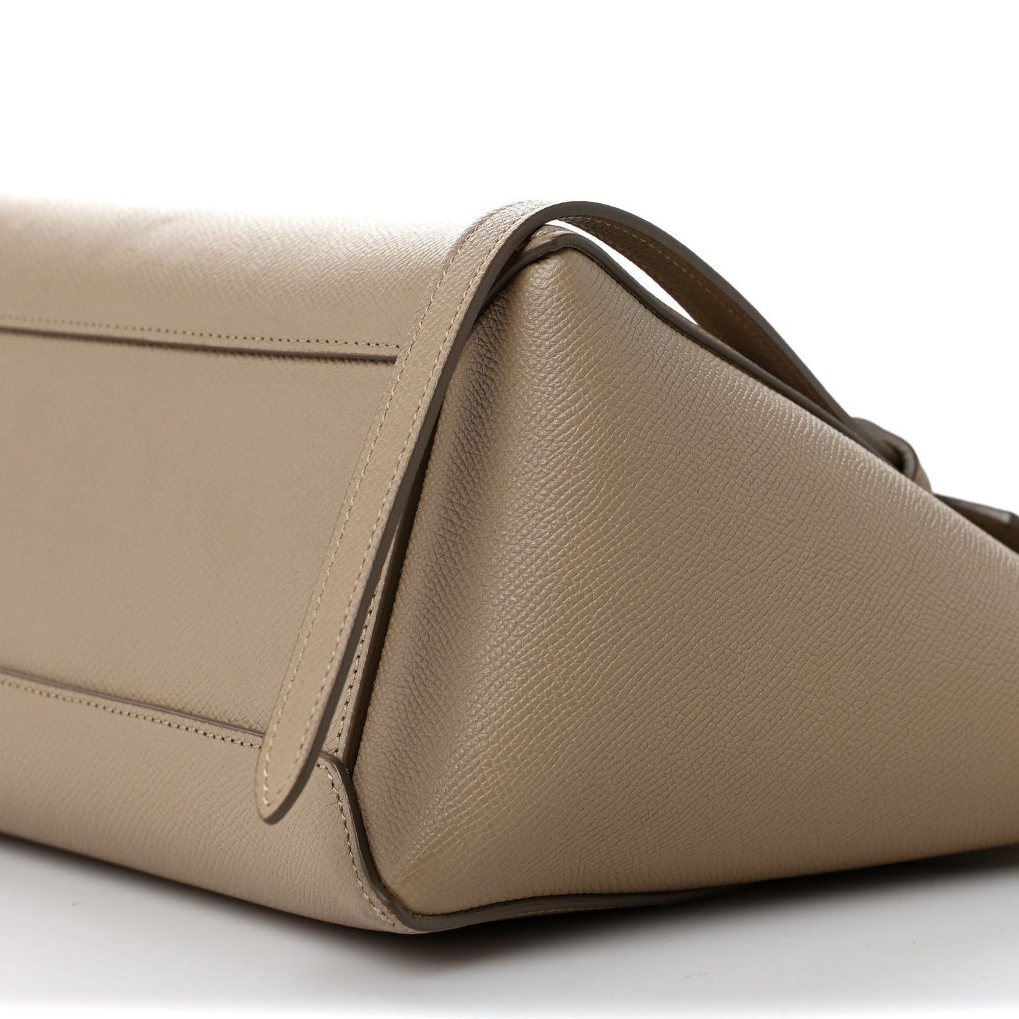Grained Calfskin Micro Belt Bag Light Taupe