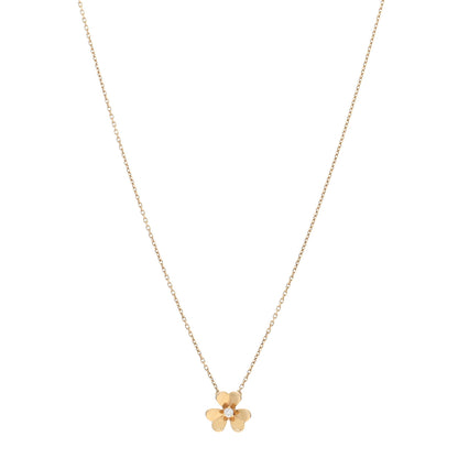 Van Cleef & Arpels VAN CLEEF & ARPELS 18K Yellow Gold Diamond Mini Frivole Pendant Necklace 1 of 4
