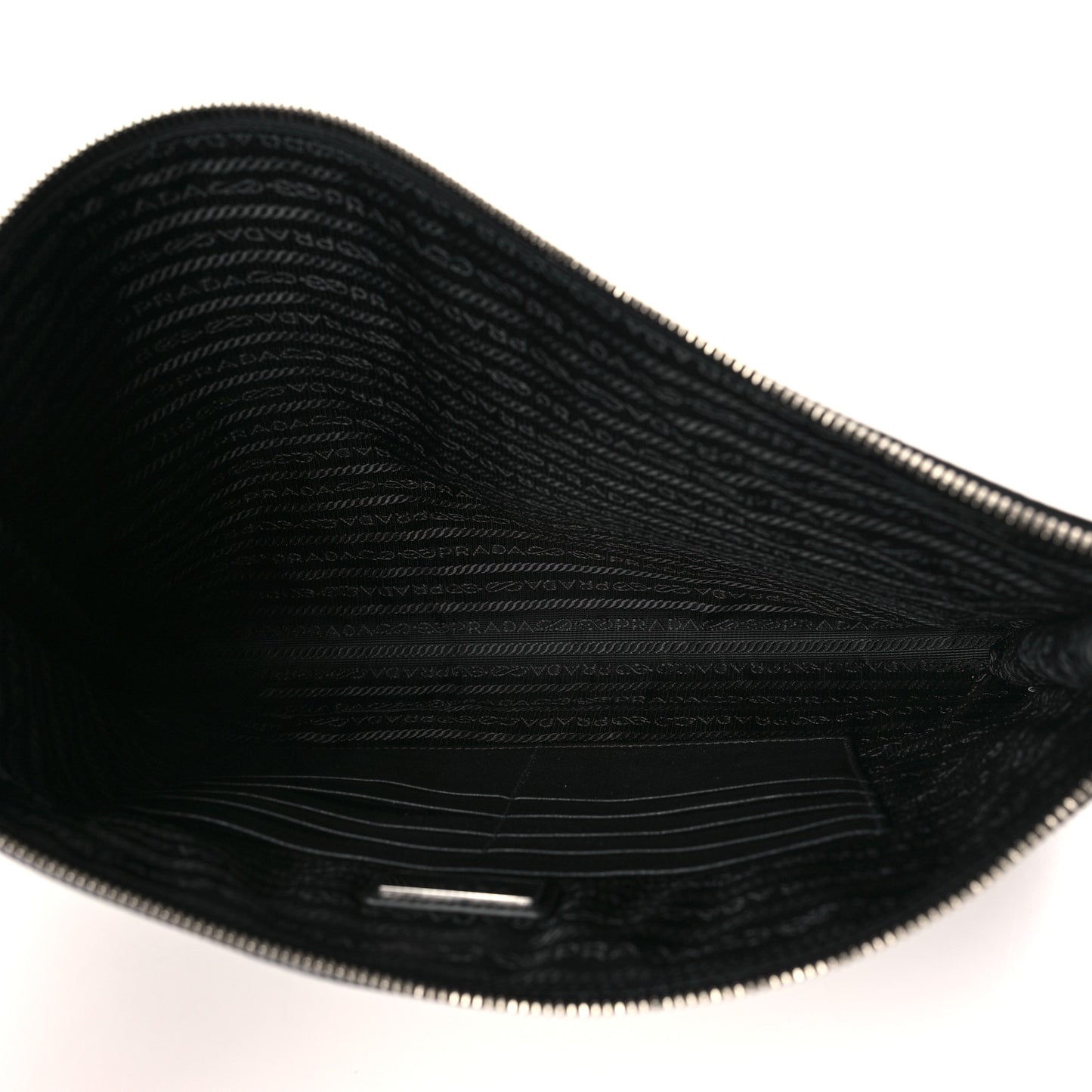 Vitello City Zip Clutch Black