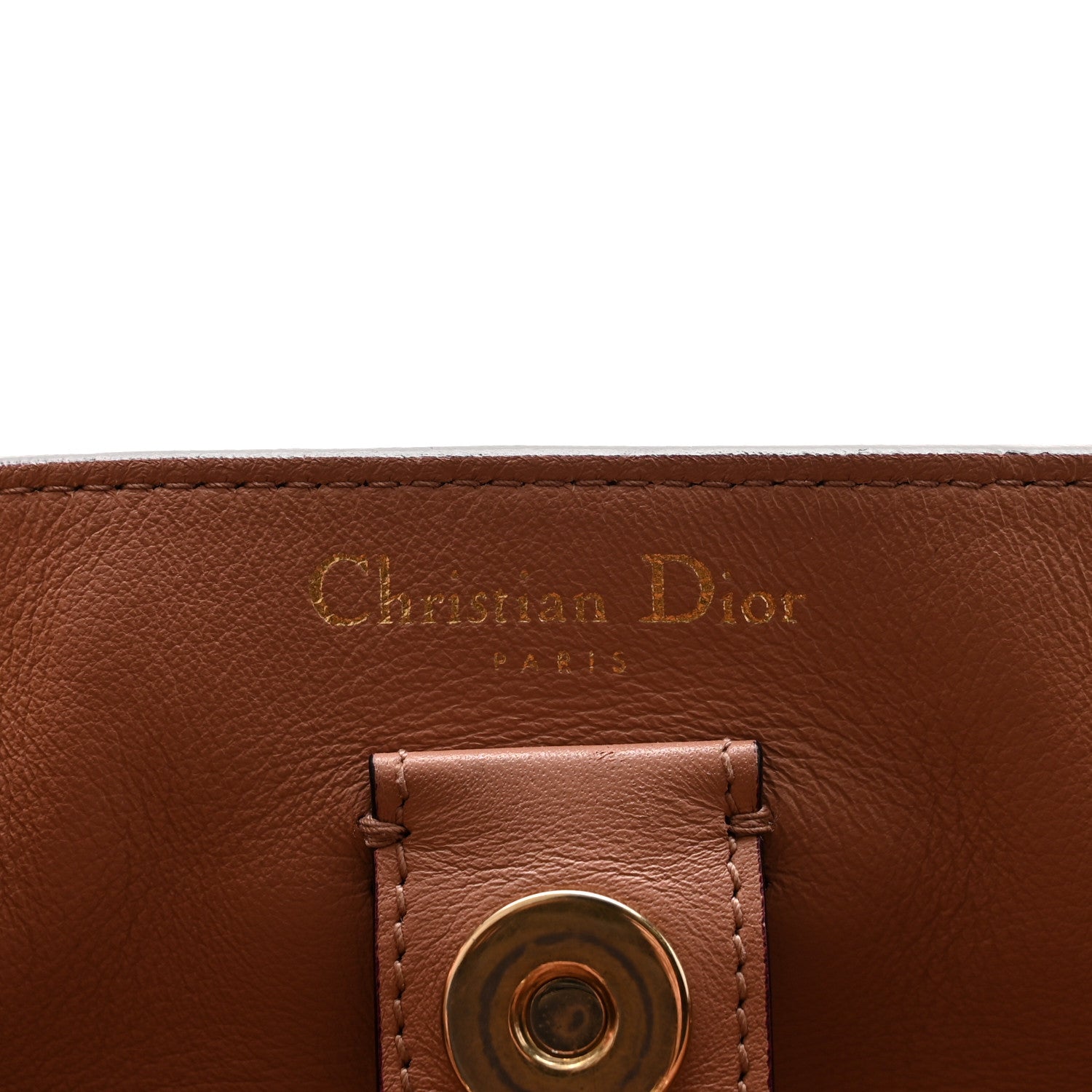 Christian Dior Smooth Calfskin Medium Diorissimo Tote Orange 7 of 12