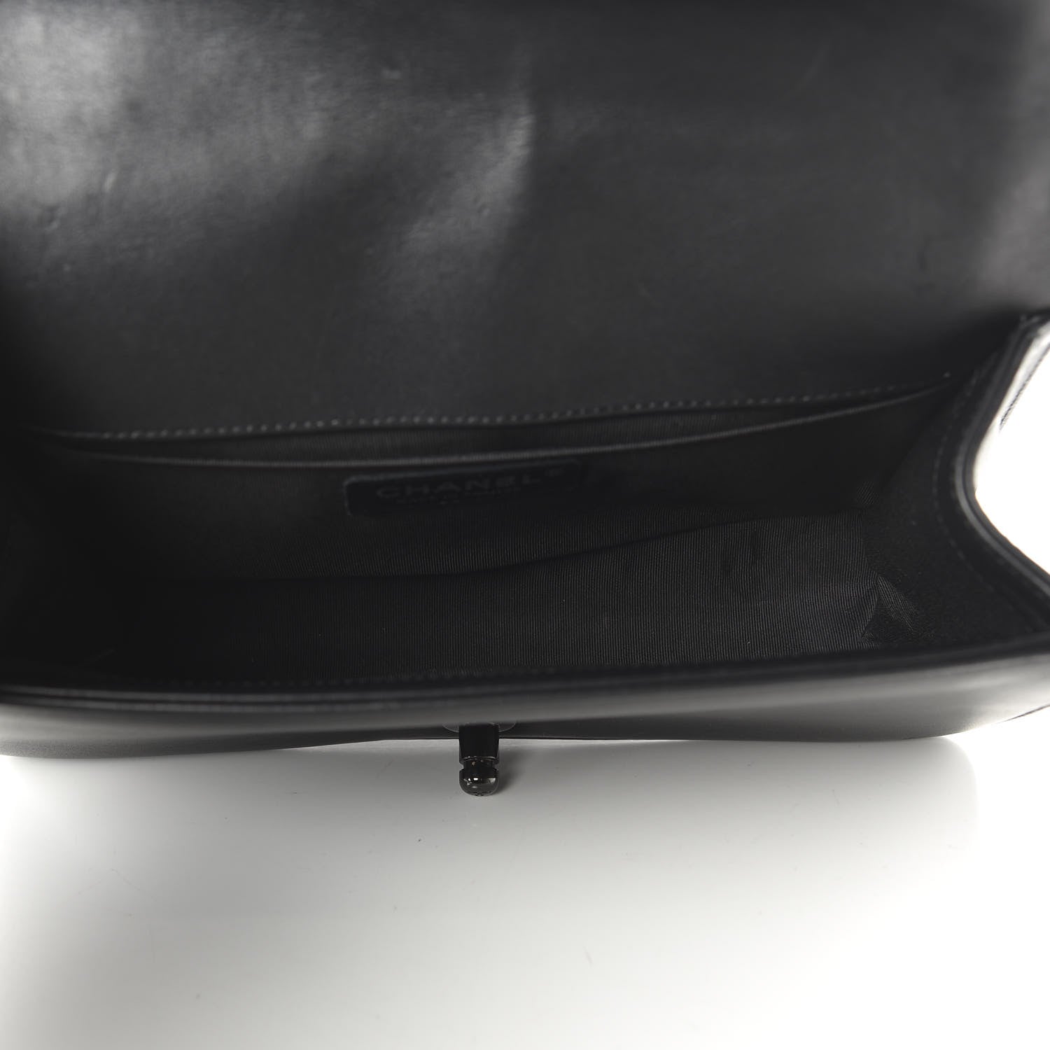 Chanel Calfskin Quilted Medium Boy Flap So Black 5 of 11