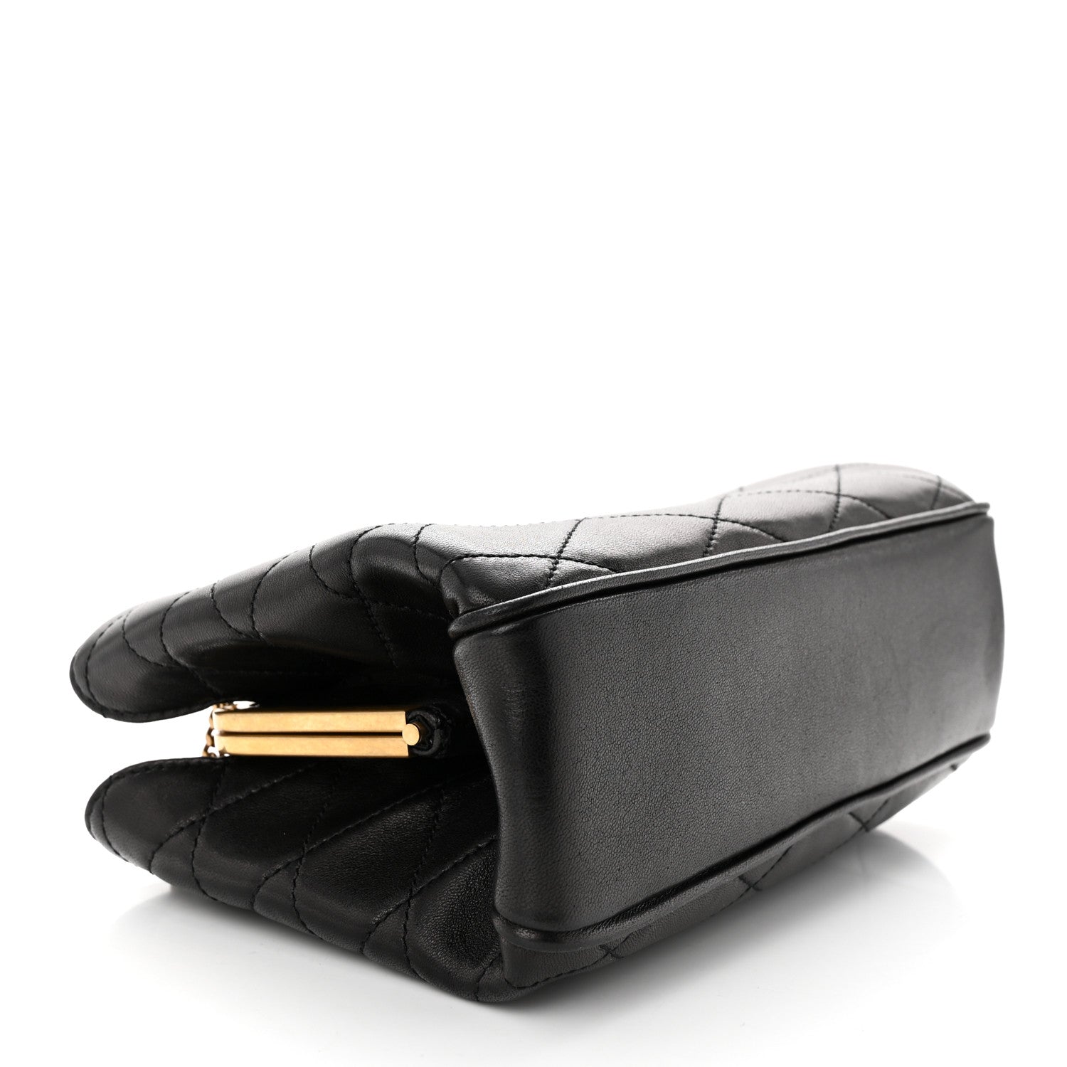 Saint Laurent Lambskin Quilted Melody Chain Bag Black 4 of 10