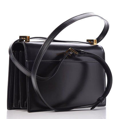 Saint Laurent Smooth Calfskin Medium Domino Shoulder Bag Black 3 of 9