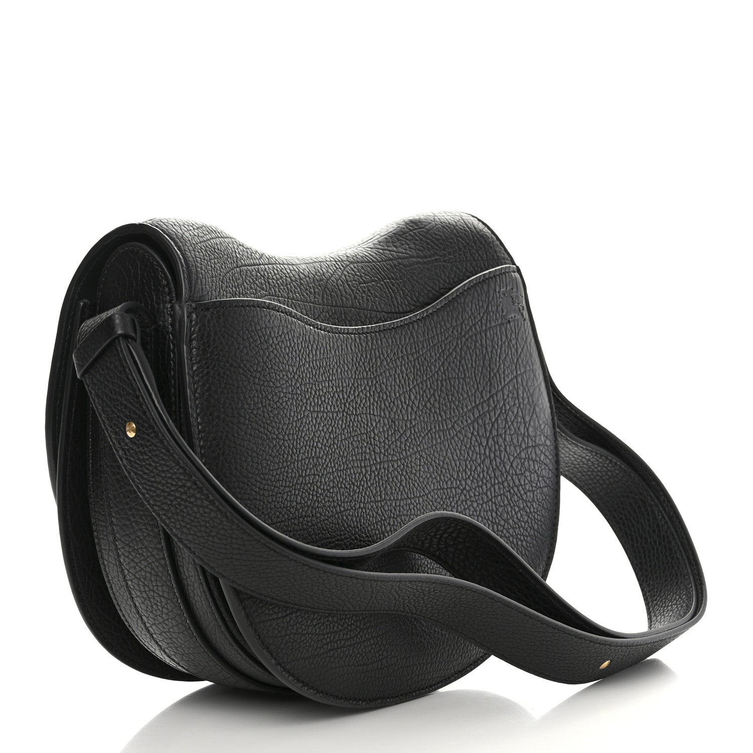 Burberry Calfskin Small Rocking Horse Crossbody Black 3 of 10