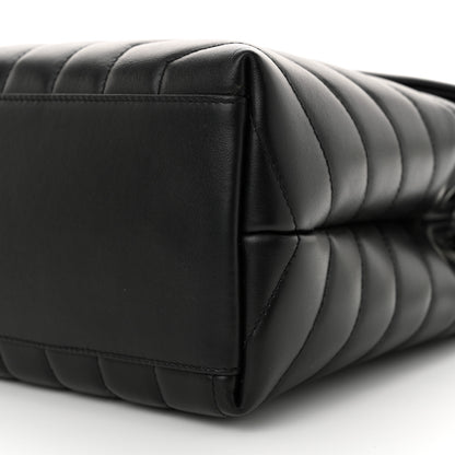 Saint Laurent Calfskin Y Quilted Monogram Medium Loulou Chain Satchel Black 10 of 10