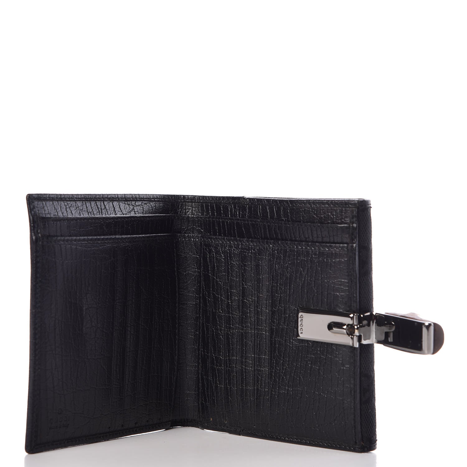Gucci Monogram Bamboo Wallet Black 5 of 11