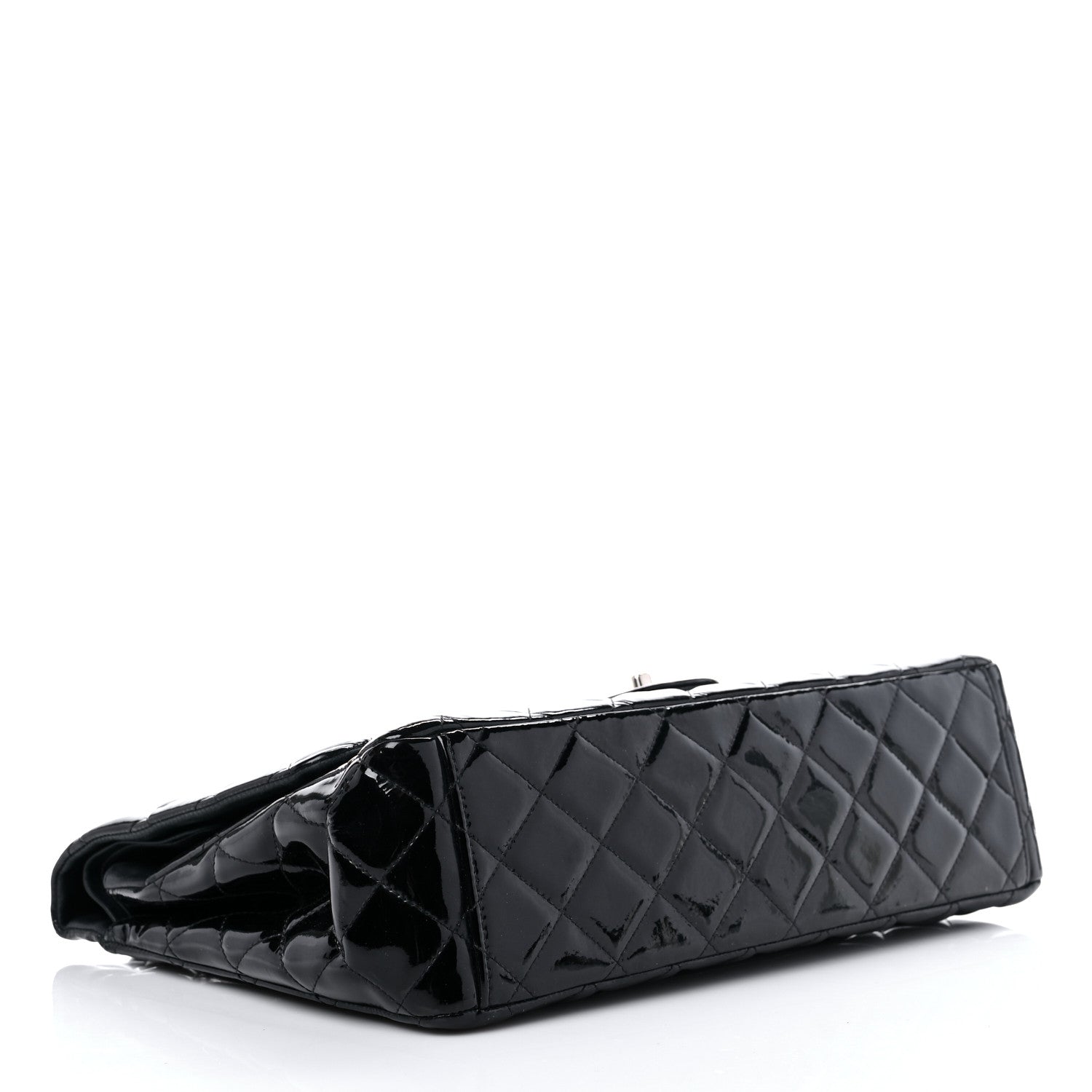 Chanel Patent Quilted Maxi Double Flap Black 4 of 14