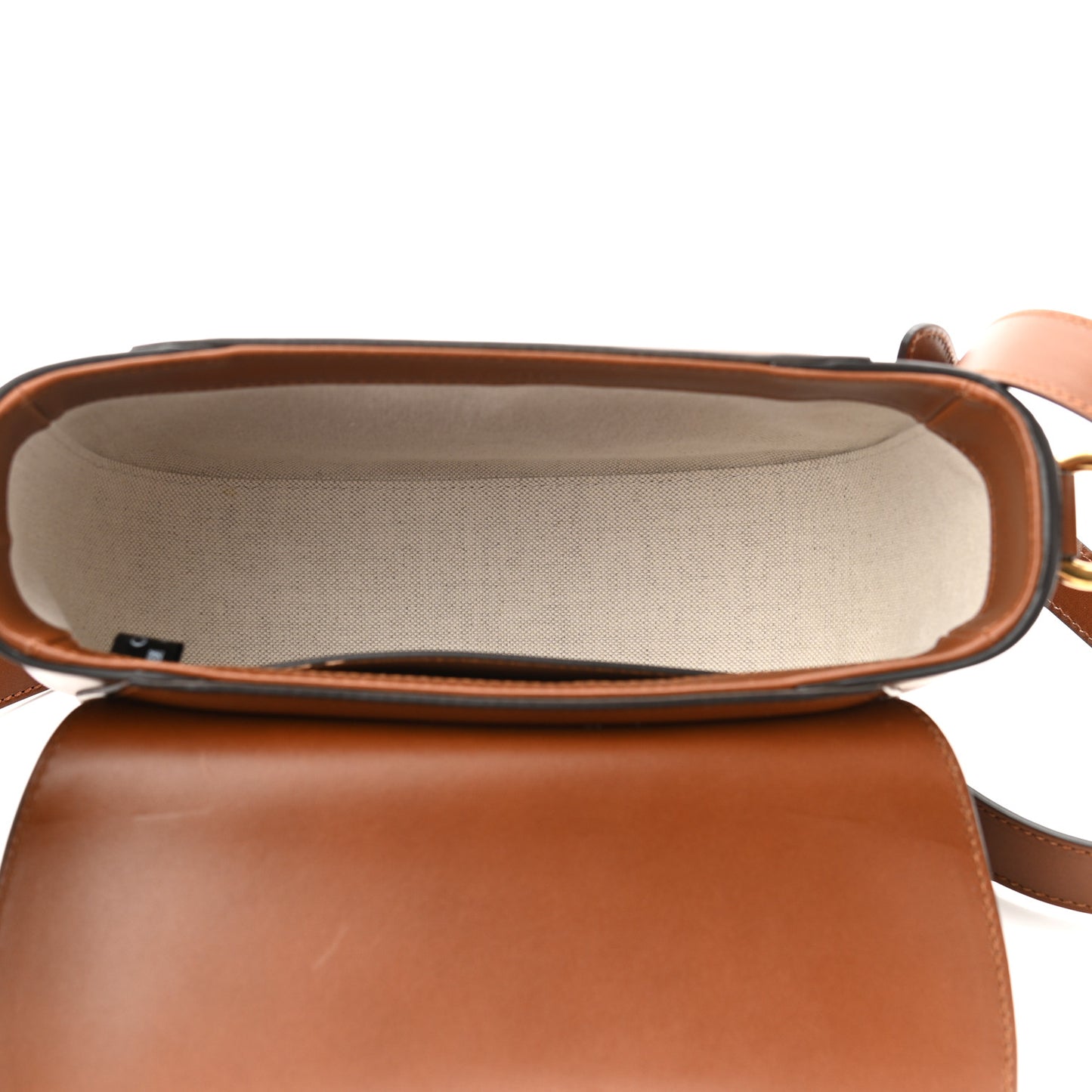 Charisma Calfskin Gucci Embossed Shoulder Flap Bag Peanut Brown