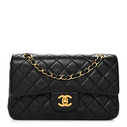 Chanel Lambskin Quilted Small Double Flap Black 1 of 14