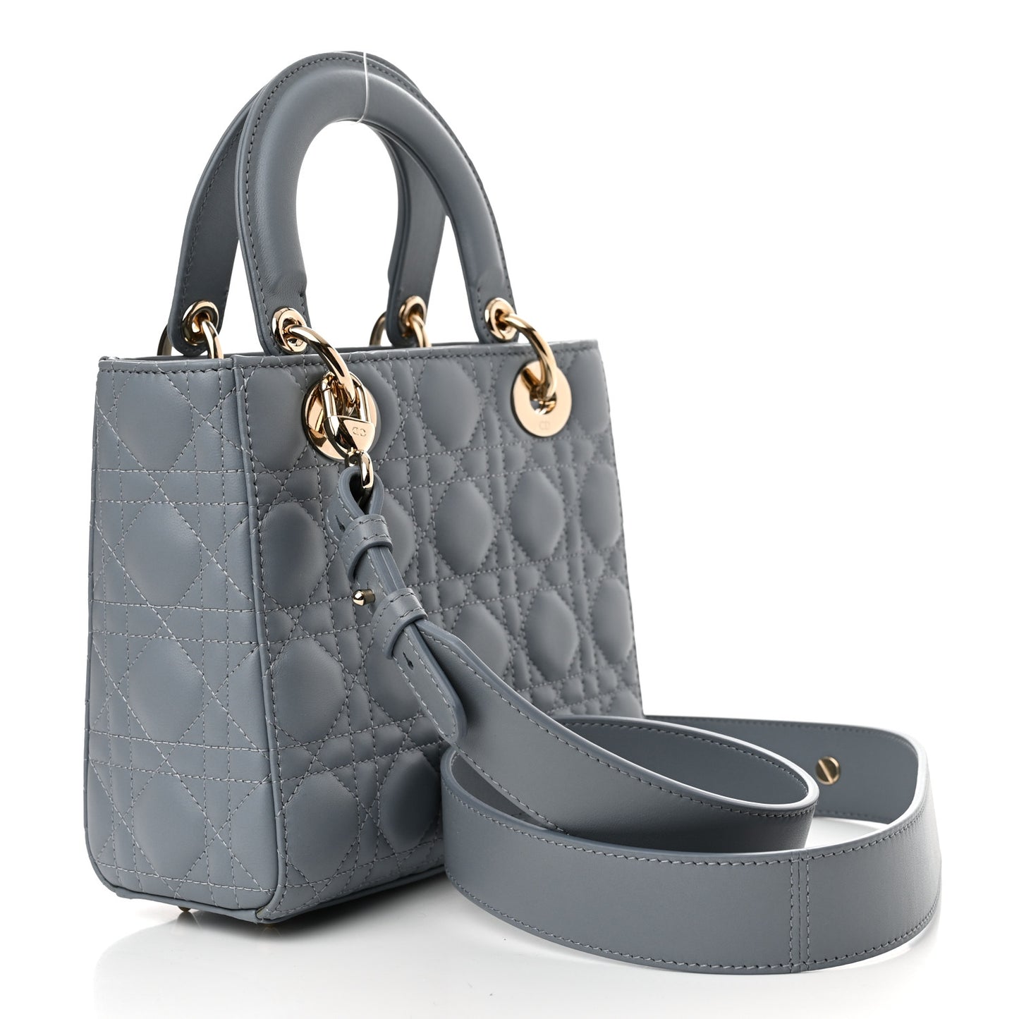 Lambskin Cannage Small My ABCDior Lady Dior Cloud Blue