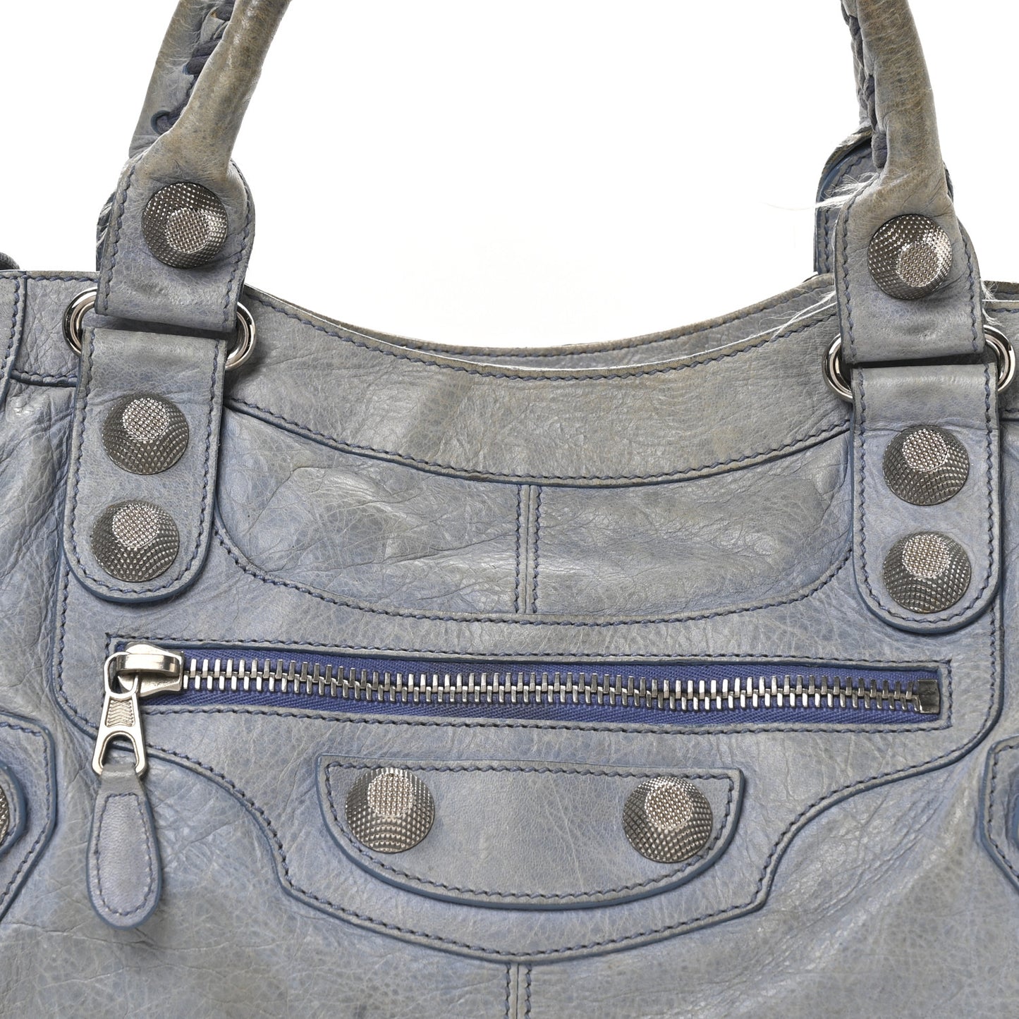 Agneau Giant 21 Silver Hardware Part Time Light Blue