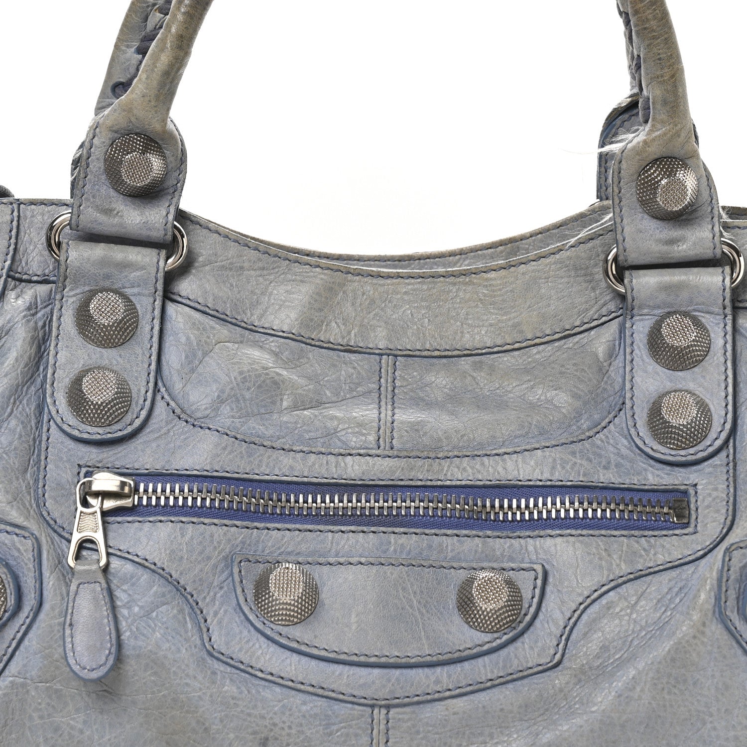 Balenciaga Agneau Giant 21 Silver Hardware Part Time Light Blue 9 of 12