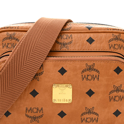 MCM Visetos Monogram Small Aren Crossbody Cognac 7 of 14