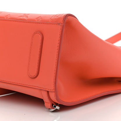 MCM Calfskin Ottomar Monogram Essential Small Backpack Hot Coral 8 of 8