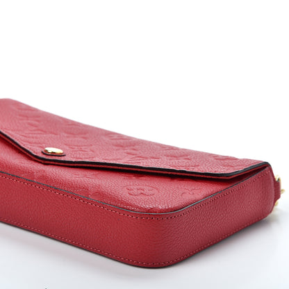 Louis Vuitton Empreinte Pochette Felicie Chain Wallet Scarlet 8 of 12