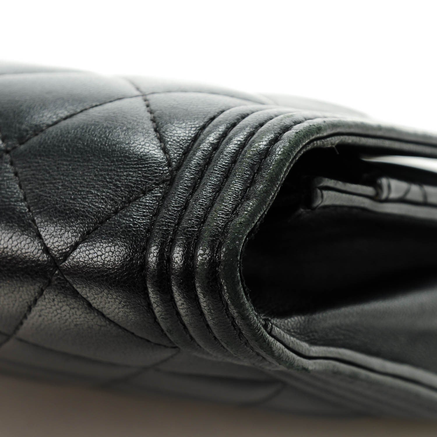 Chanel Lambskin Quilted Boy Wallet On Chain WOC Black 10 of 11