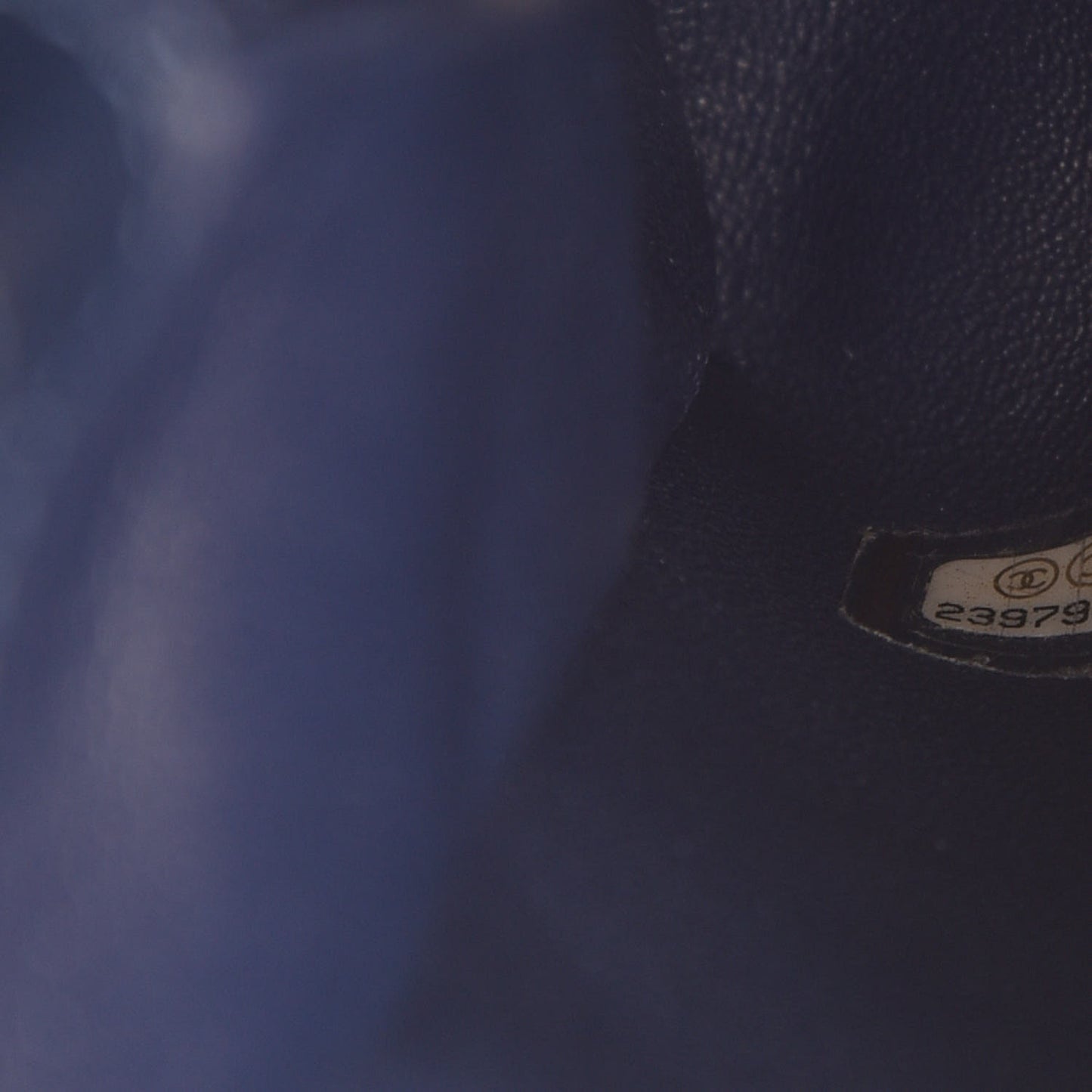 Caviar Lizard Quilted Medium Coco Handle Flap Navy