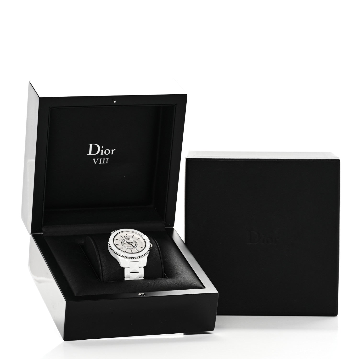 Christian Dior Stainless Steel Ceramic Diamond 38mm Dior VIII