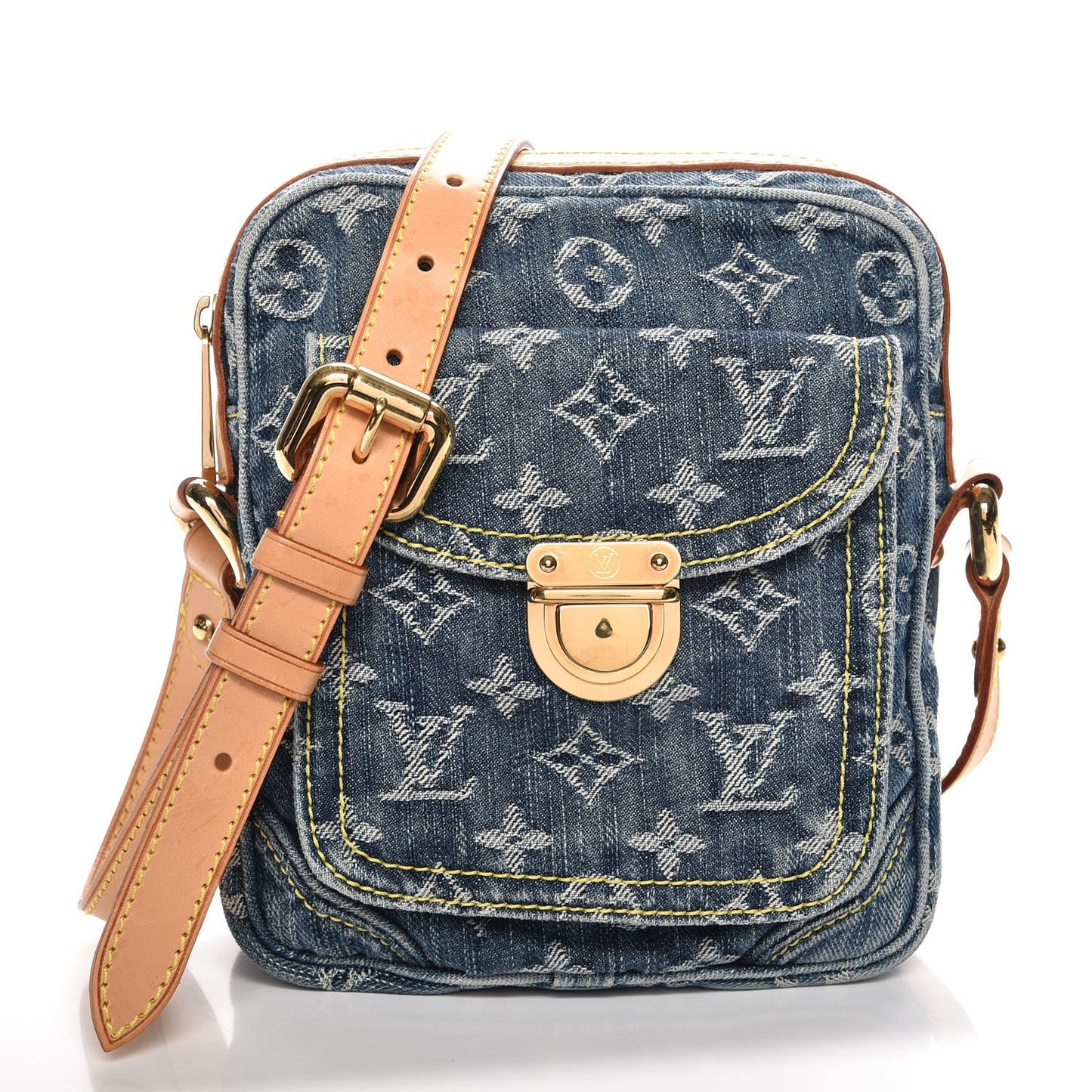 Denim Camera Bag Blue