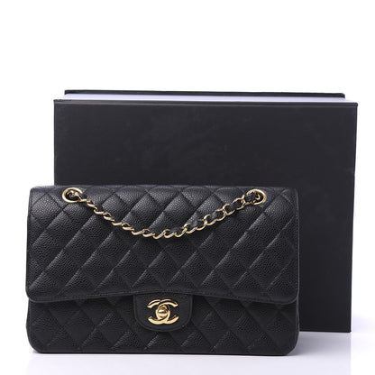 Chanel Caviar Quilted Medium Double Flap Black 12 of 12