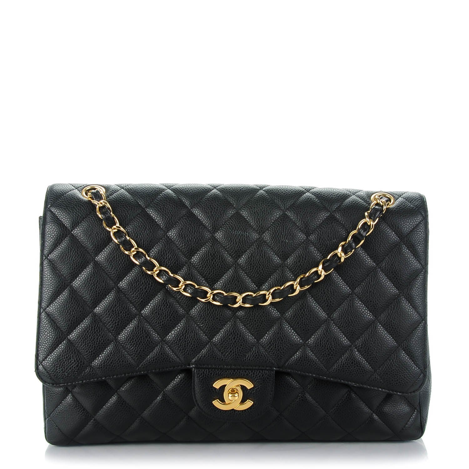 Chanel Caviar Quilted Maxi Single Flap Black 1 of 8