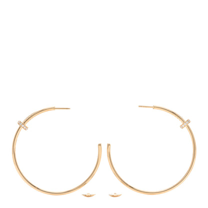 Cartier 18K Yellow Gold Diamond Juste Un Clou Hoop Earrings 3 of 4