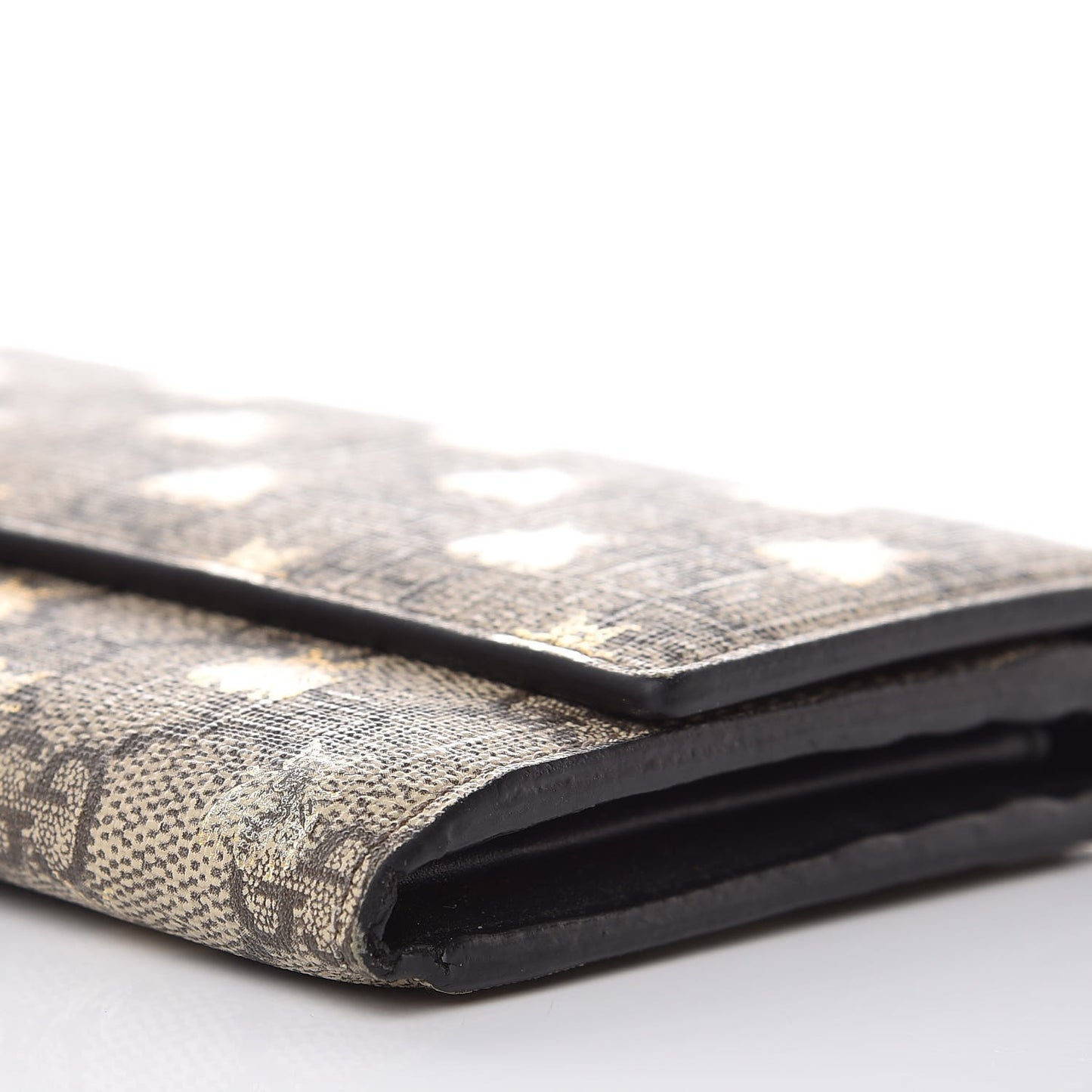 GG Supreme Monogram Bees Continental Wallet Beige Oro Black
