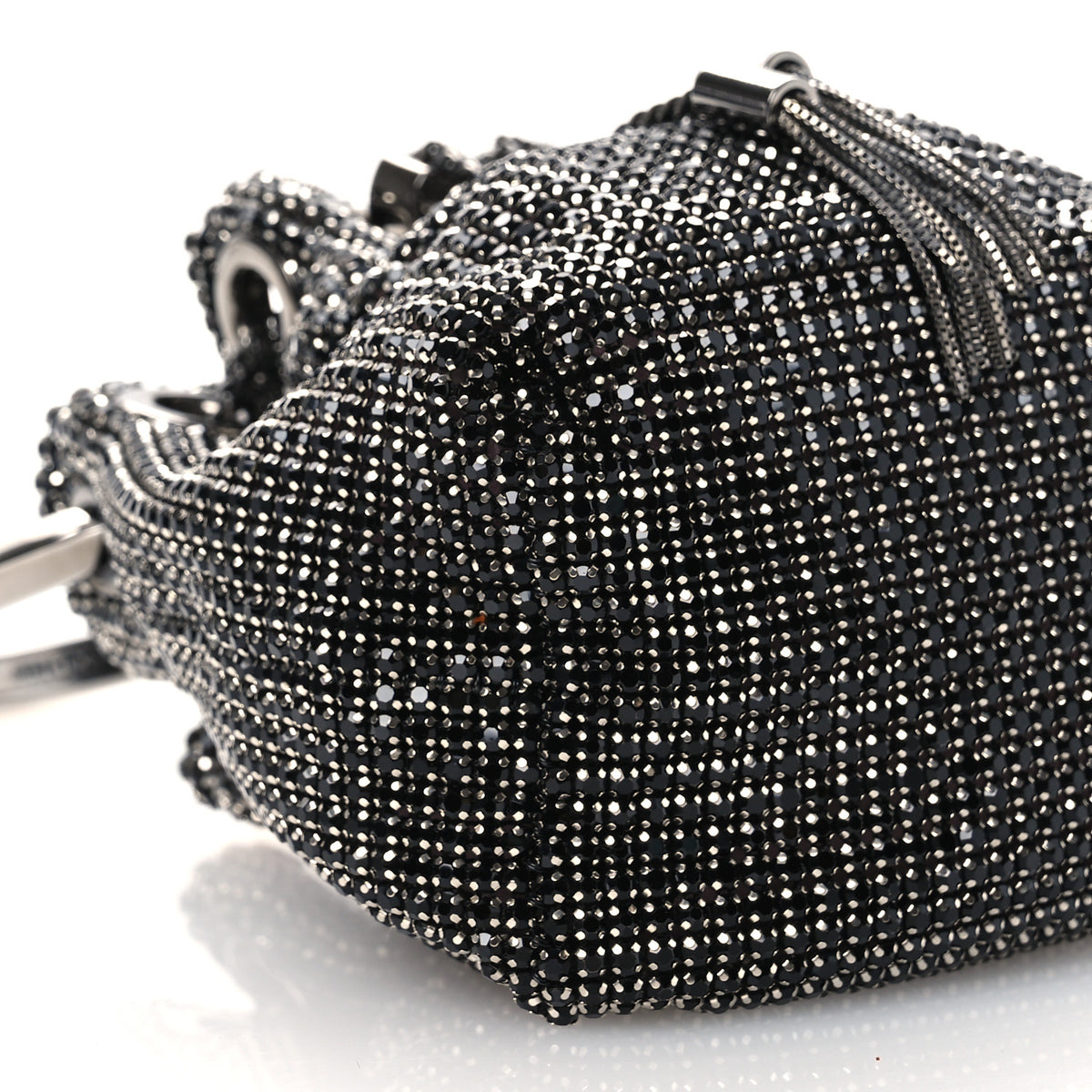 Jimmy Choo Mesh Crystal Bon Bon Bag Black 9 of 10