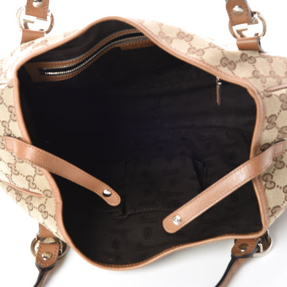 Gucci Monogram Medium GG Twins Shoulder Bag Tan 7 of 13