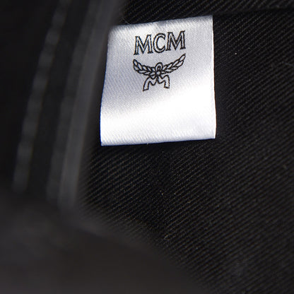 MCM Calfskin Ottomar Monogram Duke Backpack Black 8 of 19