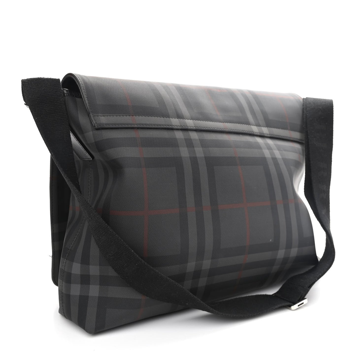 Nylon Smoked Check Messenger Bag