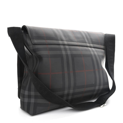 Burberry Nylon Smoked Check Messenger Bag 3 of 17
