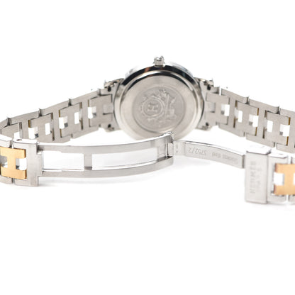 Hermes Stainless Steel 24mm Clipper Quartz Watch Black 5 of 5