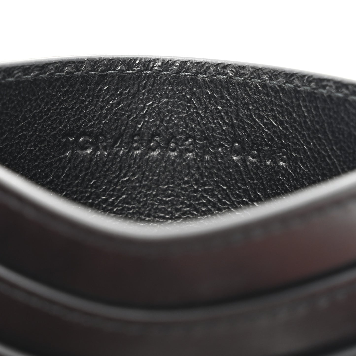 Calfskin Monogram Credit Card Case Black