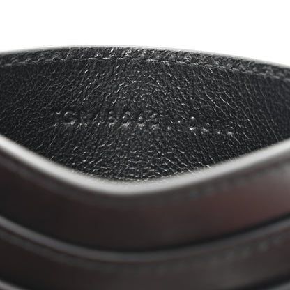 Saint Laurent Calfskin Monogram Credit Card Case Black 7 of 7