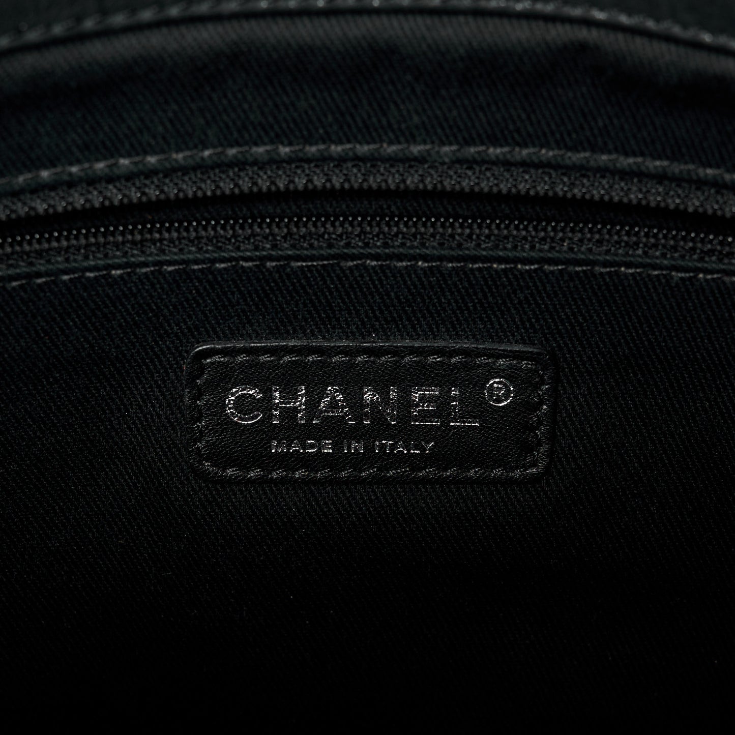 Iridescent Calfskin Jumbo In the Mix Double Flap Black
