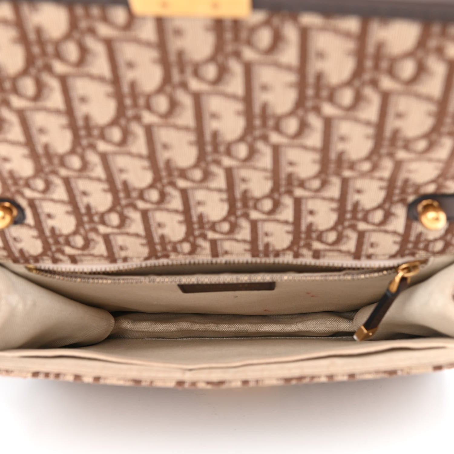 Christian Dior Oblique DiorAddict Flap Bag Brown 5 of 15