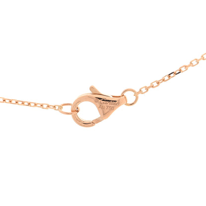 Cartier 18K Pink Gold Diamond Pink Opal XS Amulette de Cartier Pendant Necklace 4 of 4