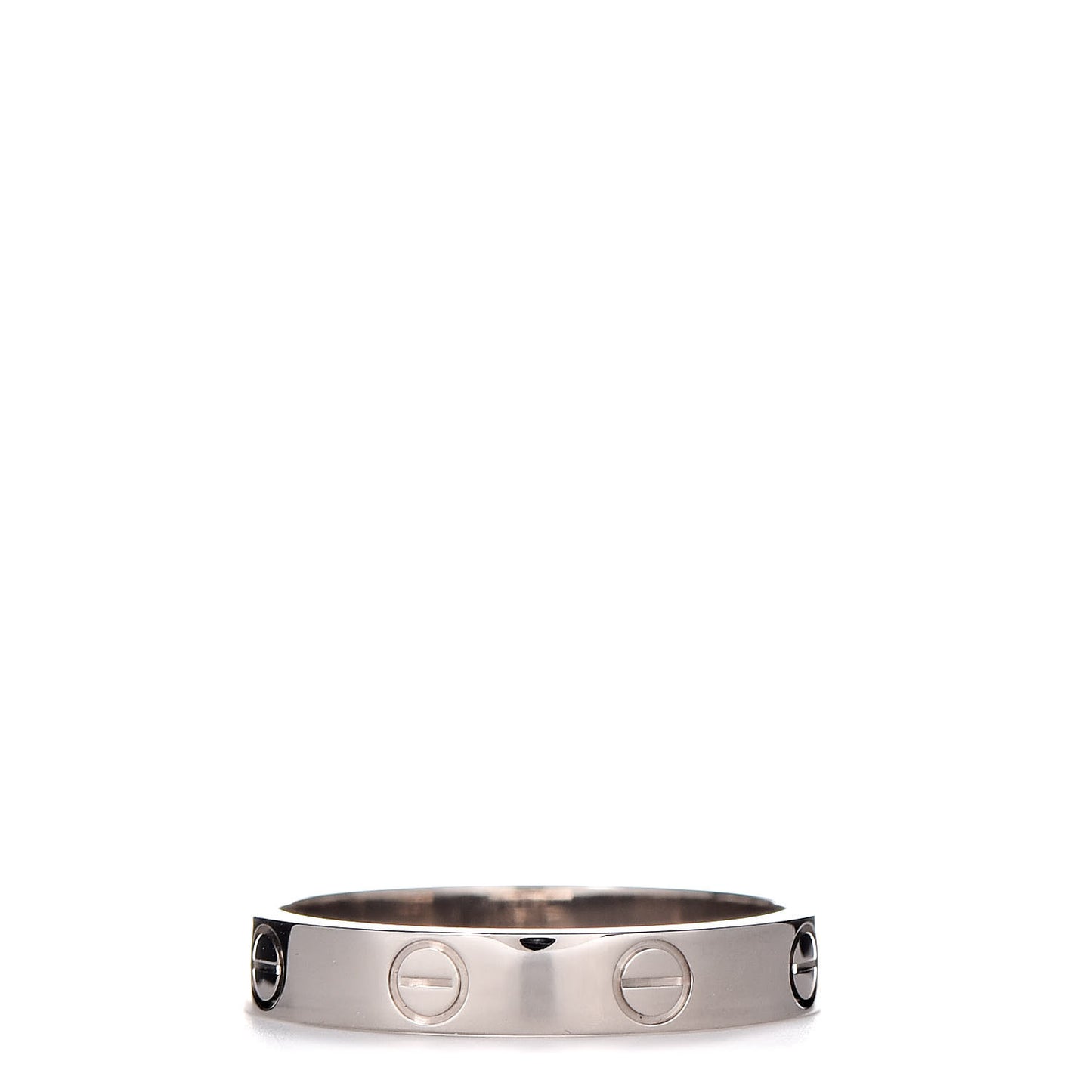 18K White Gold 3.5mm LOVE Wedding Band Ring 56 7.5