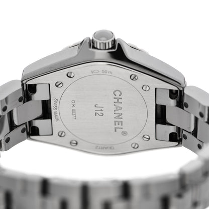 Chanel Titanium Ceramic Diamond Bezel 33mm J12 Quartz Watch 4 of 4