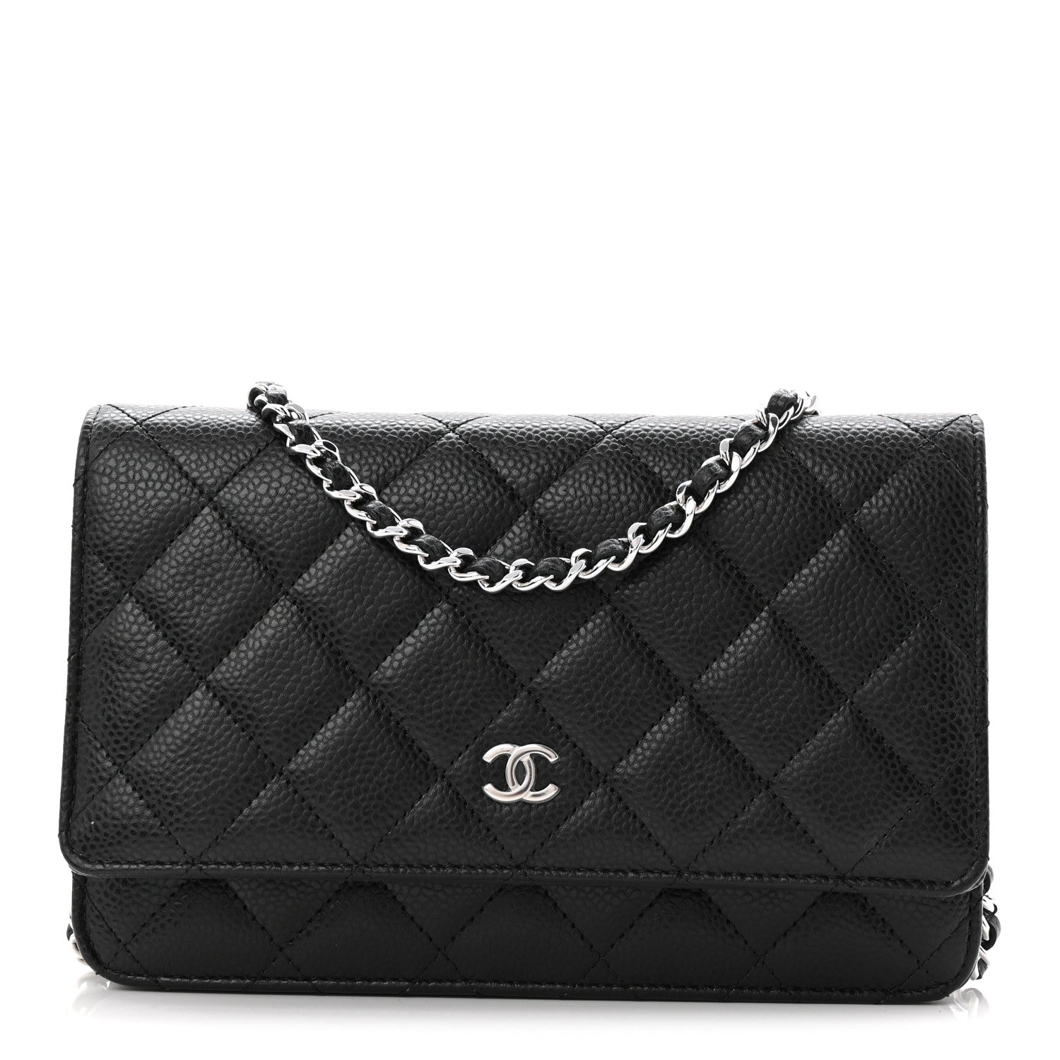 Chanel Caviar Quilted Wallet On Chain WOC Black 2 of 23