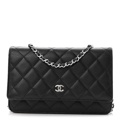 Chanel Caviar Quilted Wallet On Chain WOC Black 2 of 23