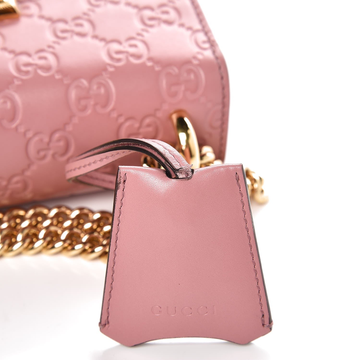 Gucci Guccissima Small Padlock Shoulder Bag Rose Baby Candy 8 of 8