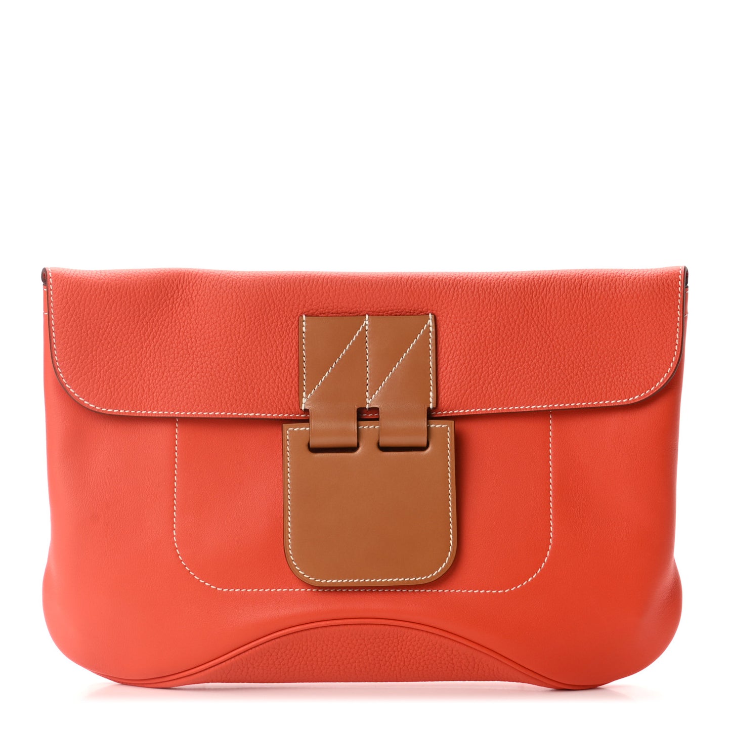 Swift Taurillon Clemence Vache Hunter Virevolte Pochette Orange Poppy
